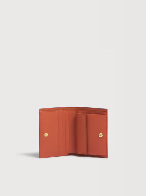 パープル レザー Marni Mending 二つ折りウォレット - 財布