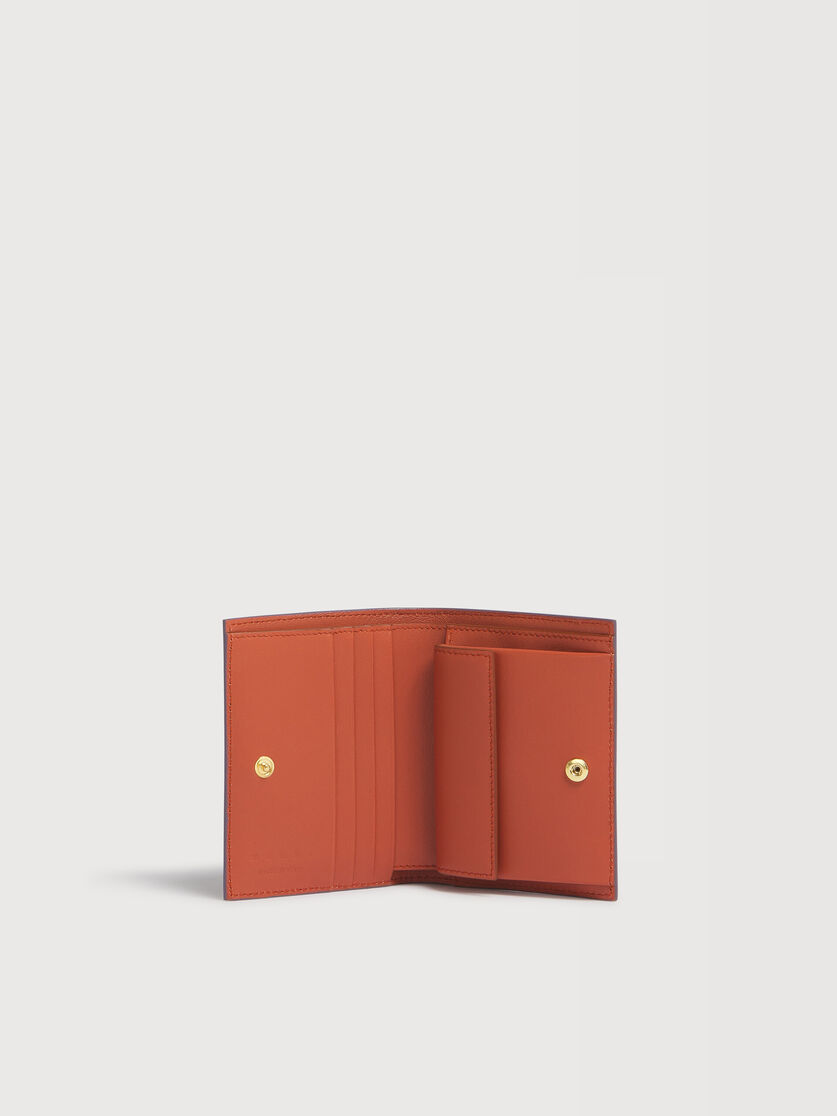 パープル レザー Marni Mending 二つ折りウォレット, Image 2