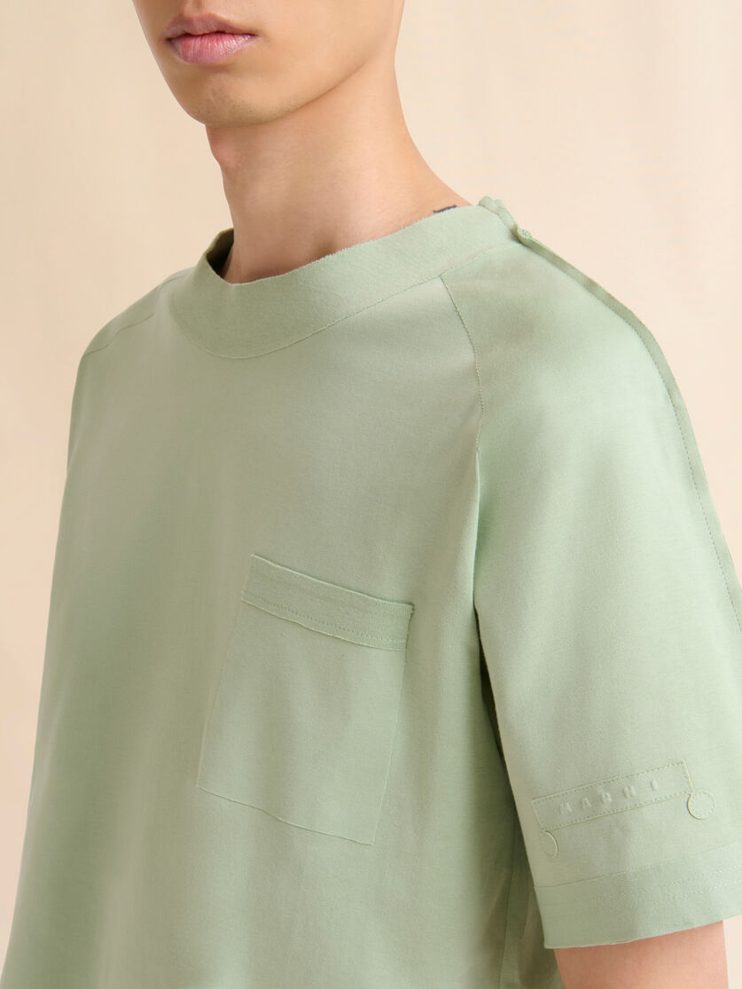 グリーン コットン製T-シャツ、Trunkaroo ポケット付き - シャツ - Image 4