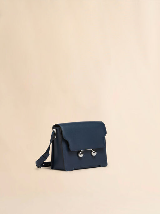 Deep blue leather Trunkaroo medium shoulder bag - Shoulder Bags