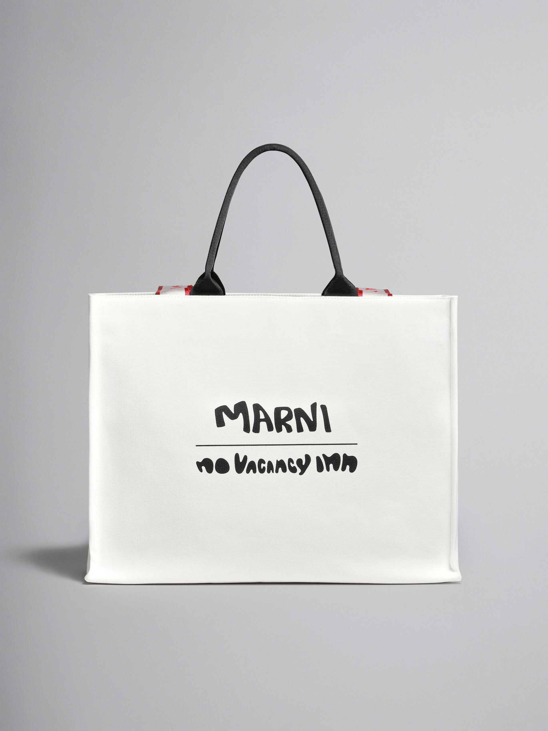 Marni x No Vacancy Inn - ホワイトキャンバス製 Beyトートバッグ | Marni
