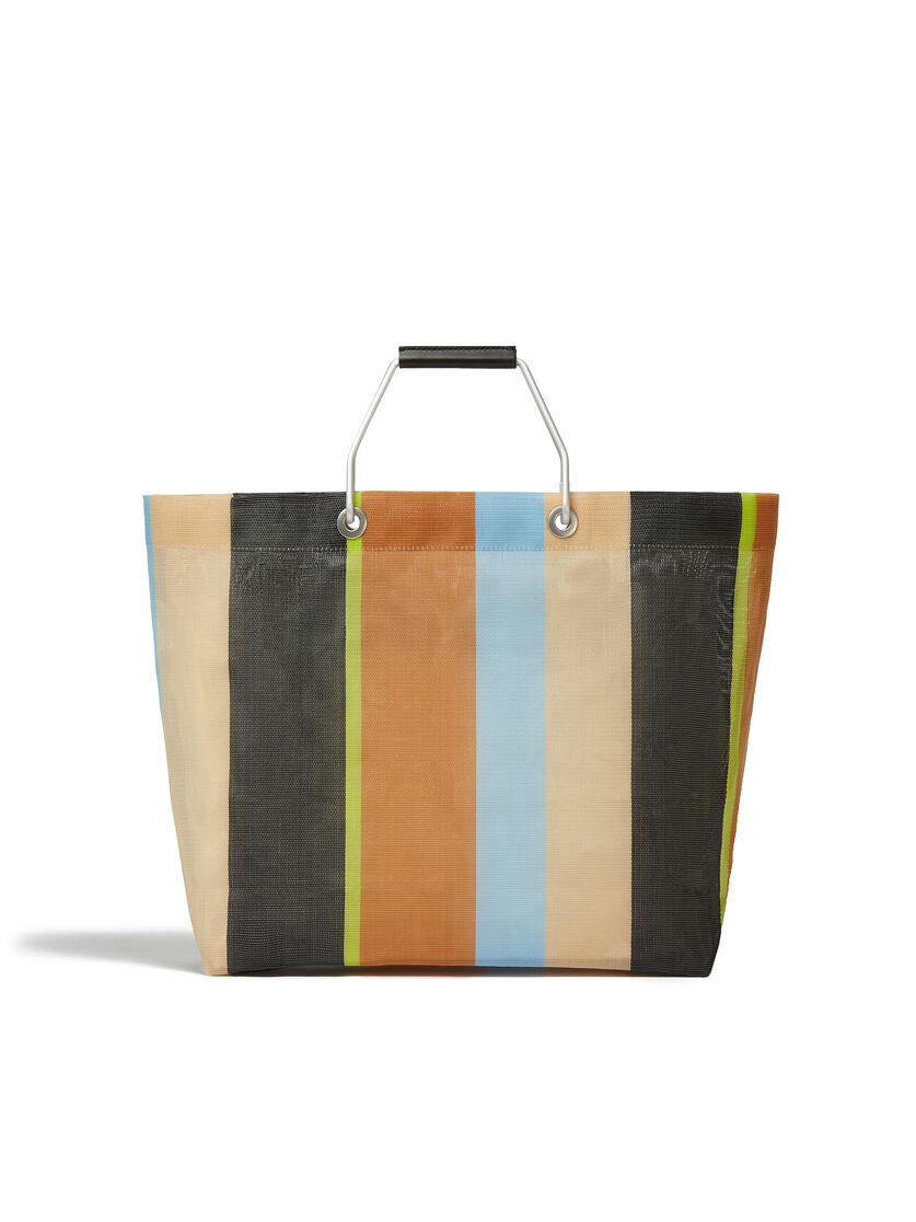 マルチカラーブルー MARNI MARKET STRIPE BAG - ショッピングバッグ - Image 3
