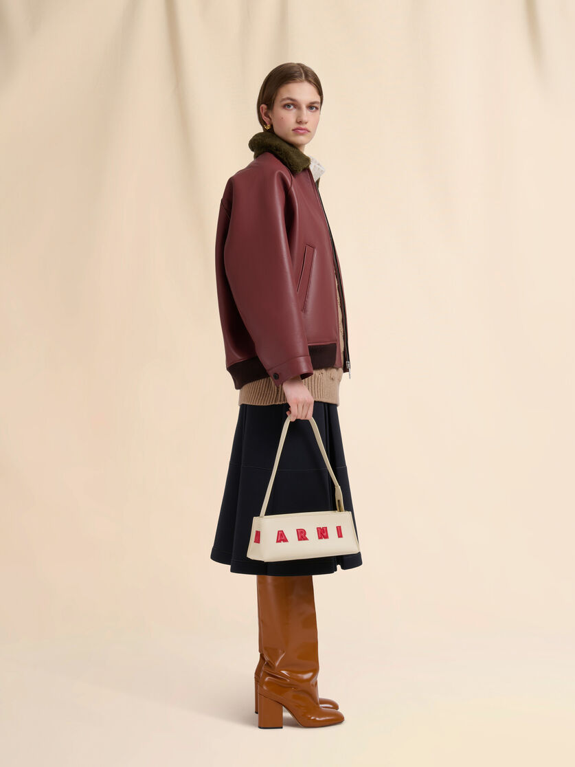 Cream leather Museo baguette bag - Shoulder Bags - Image 2