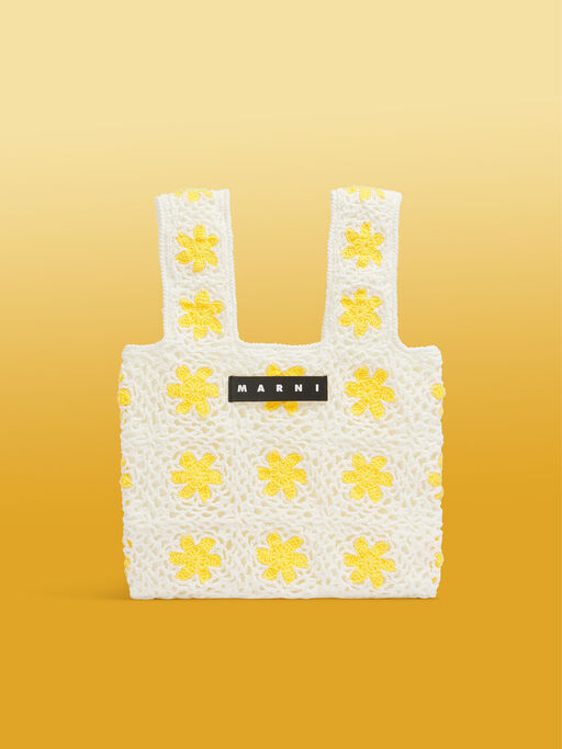 ストーンホワイト MARNI MARKET MINI FISH BAG - ショッピングバッグ