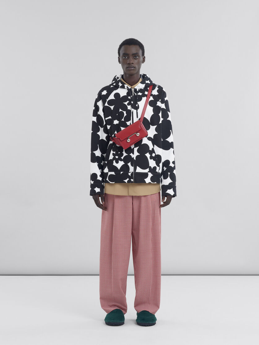 MARNI ブラック クロスパターン クラッチバッグ （マルニ MARNI MARNI 
