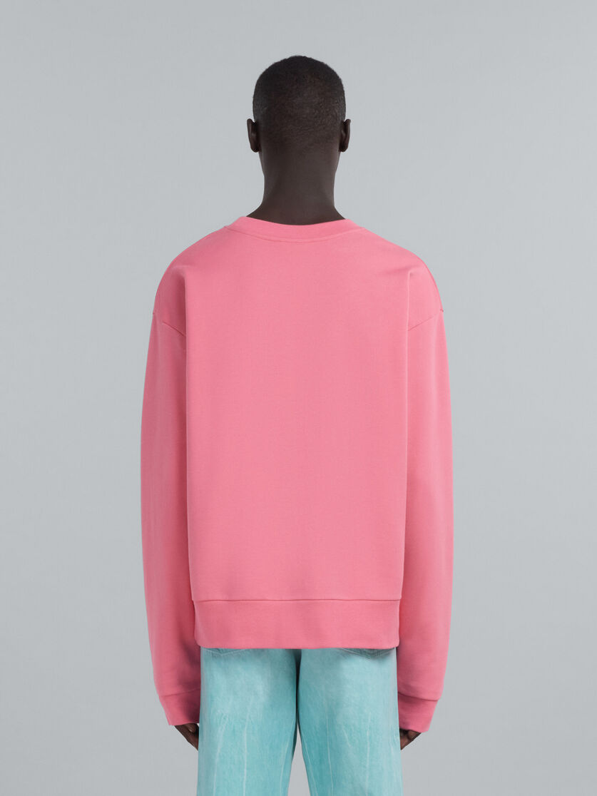Candy pink sweatshirt with logo - Sweaters - Image 3