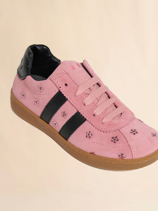 Pink and black suede sneaker - Sneakers