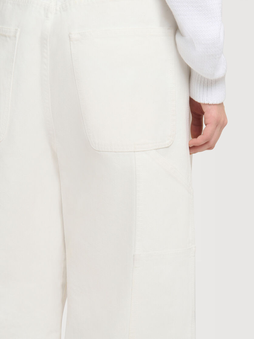 White denim wide-leg jeans, Image 5
