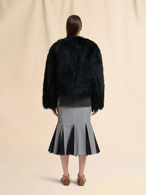 Giacca in shearling nero - Giacche