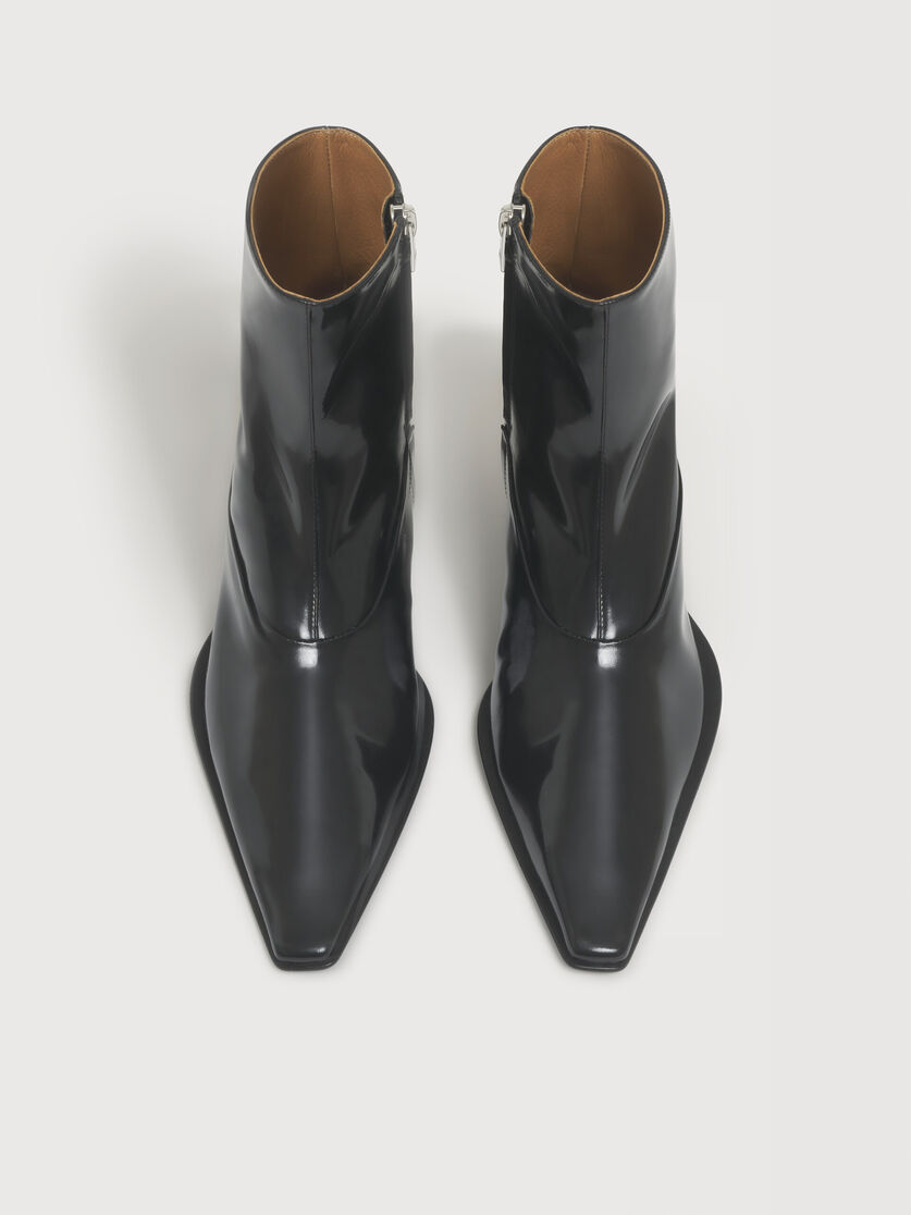 Black leather Cindi boot, Image 4