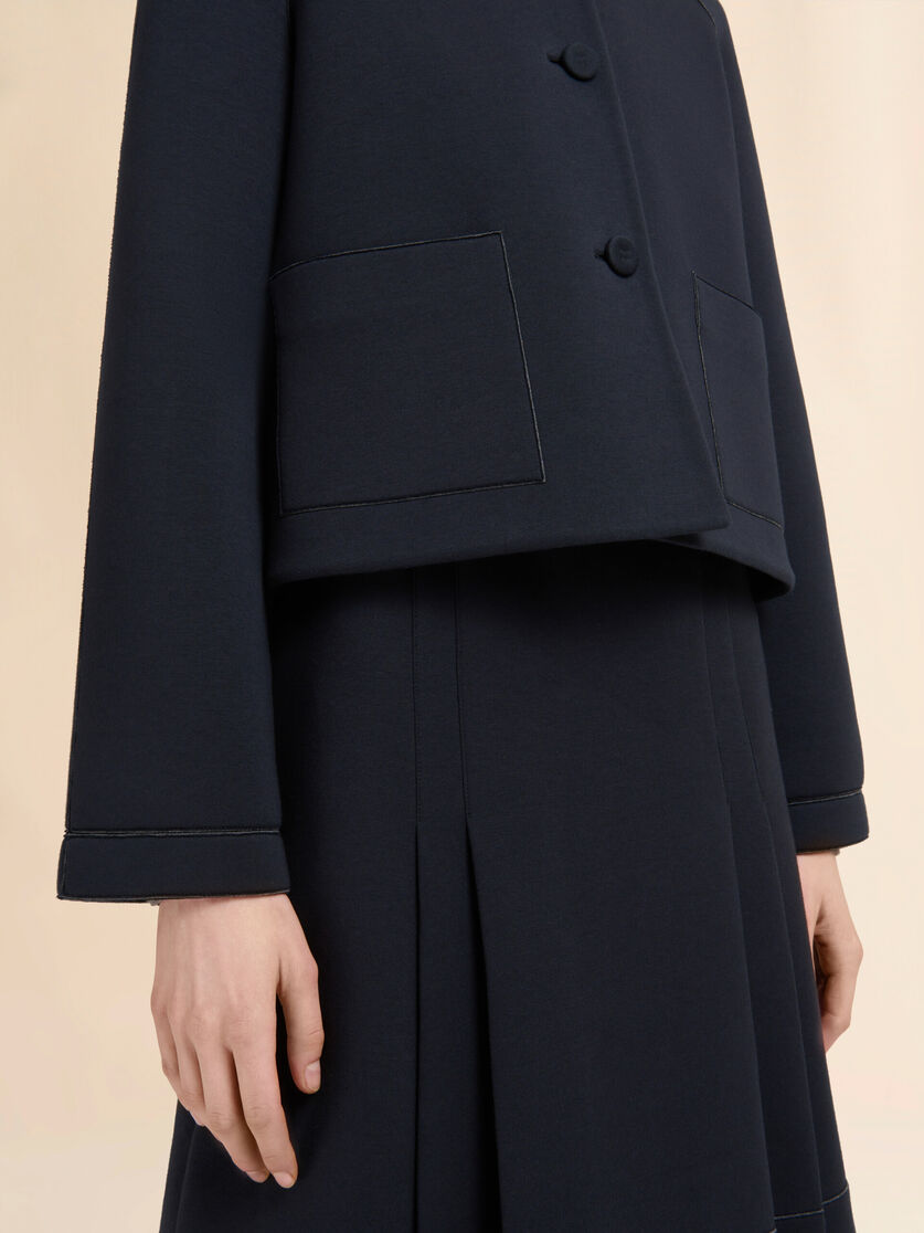 Black jersey jacket with pockets - Jackets - Image 5