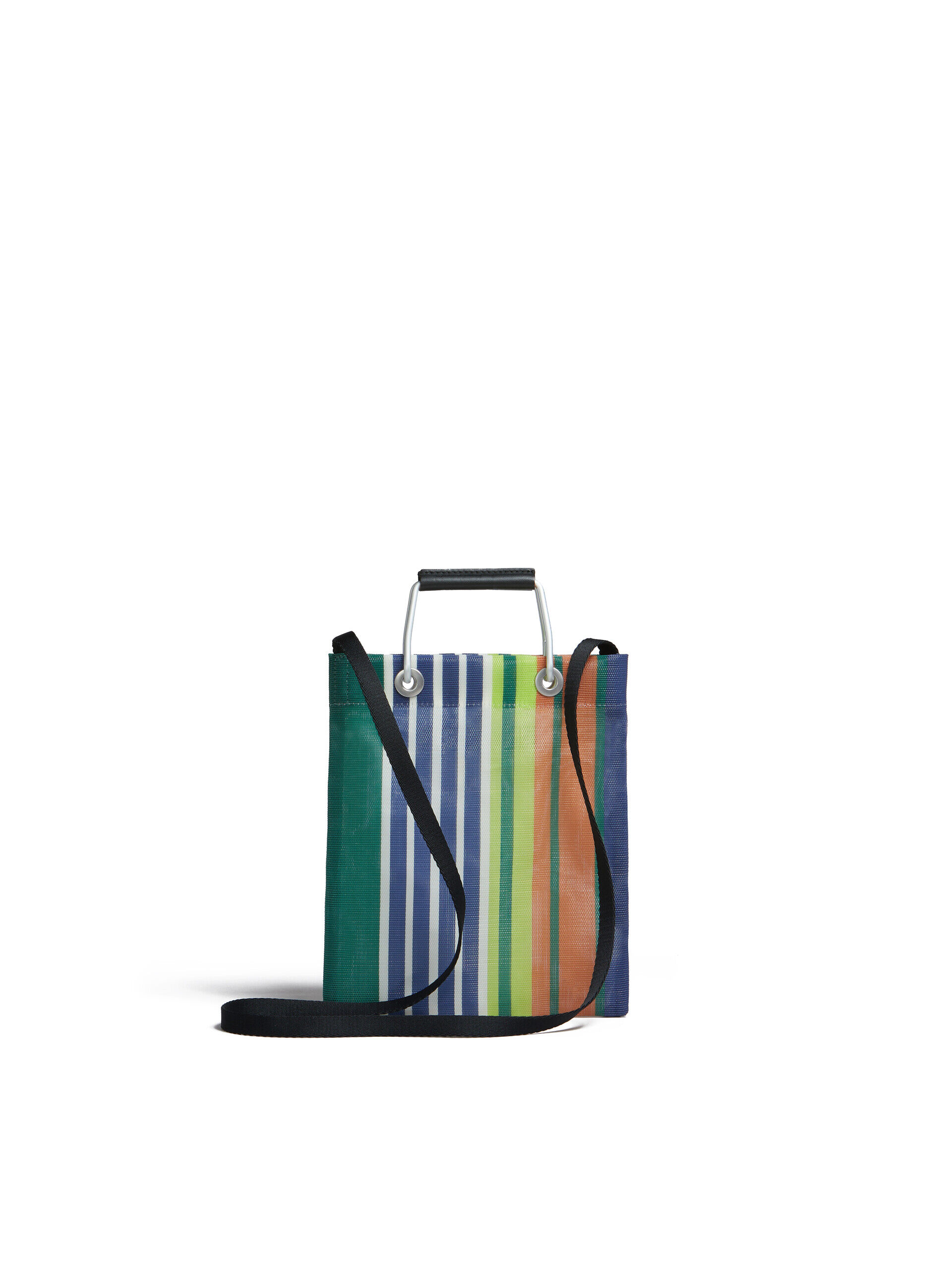 グリーンブルー MARNI MARKET STRIPE MINI SHOULDER BAG | Marni