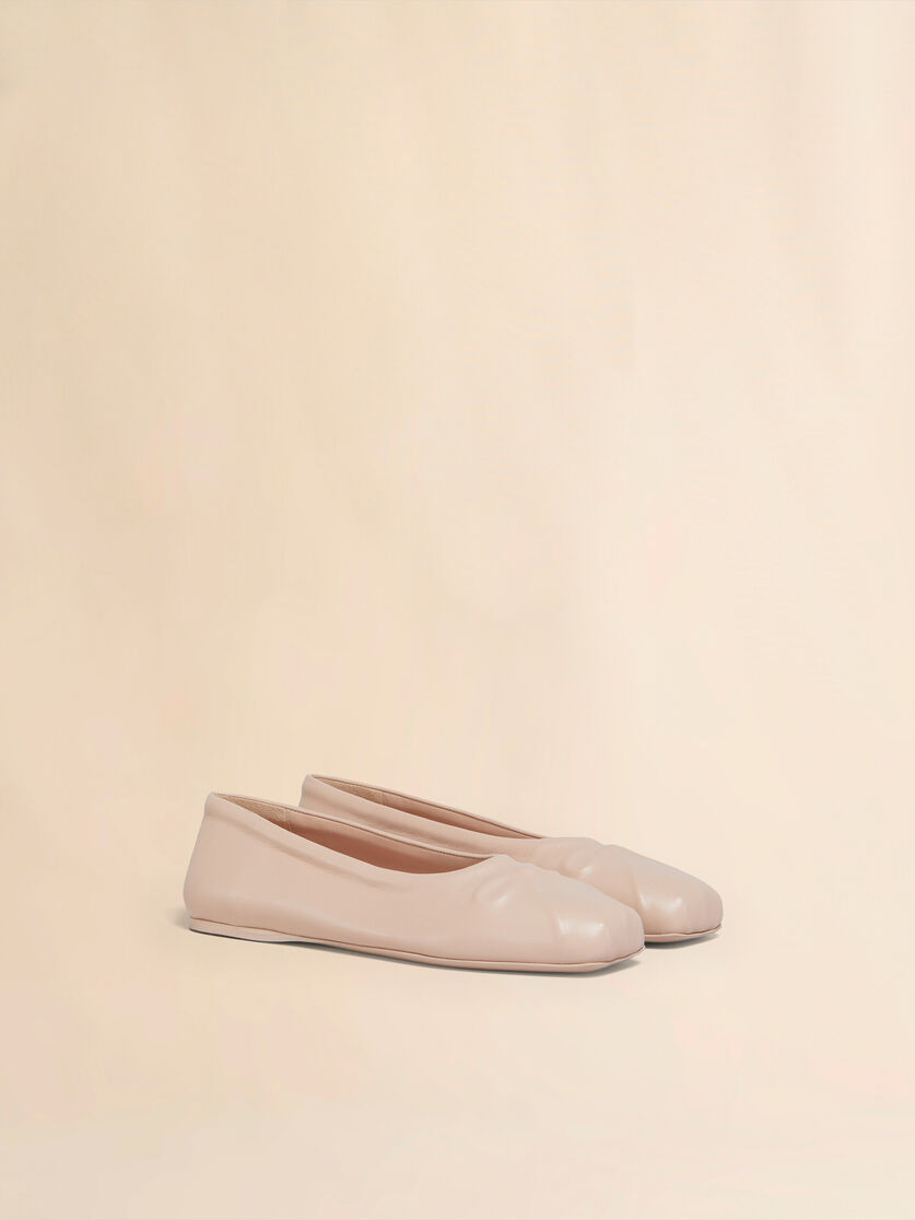 Ballerines Little Bow en cuir nappa rose - Ballerines - Image 2