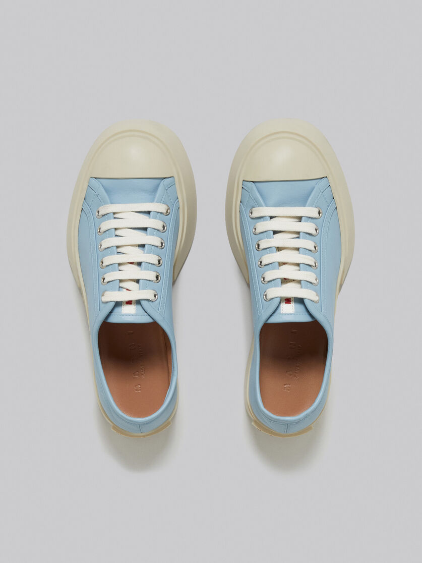 Light blue nappa leather Pablo lace-up sneaker - Sneakers - Image 4