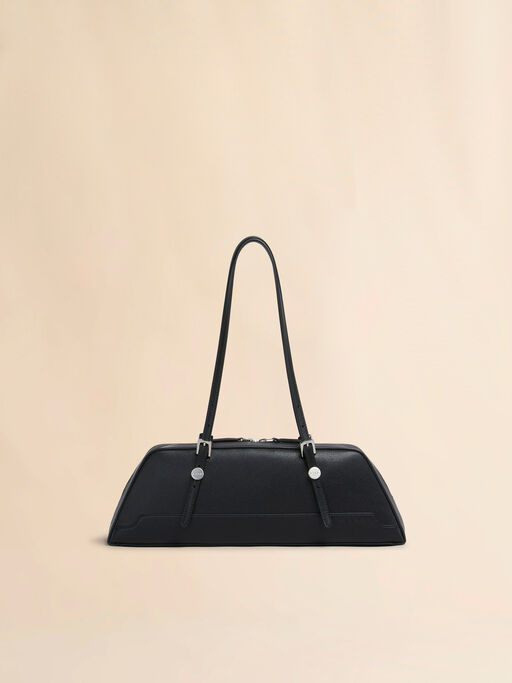 Black leather Dot long duffle bag - Shoulder Bag