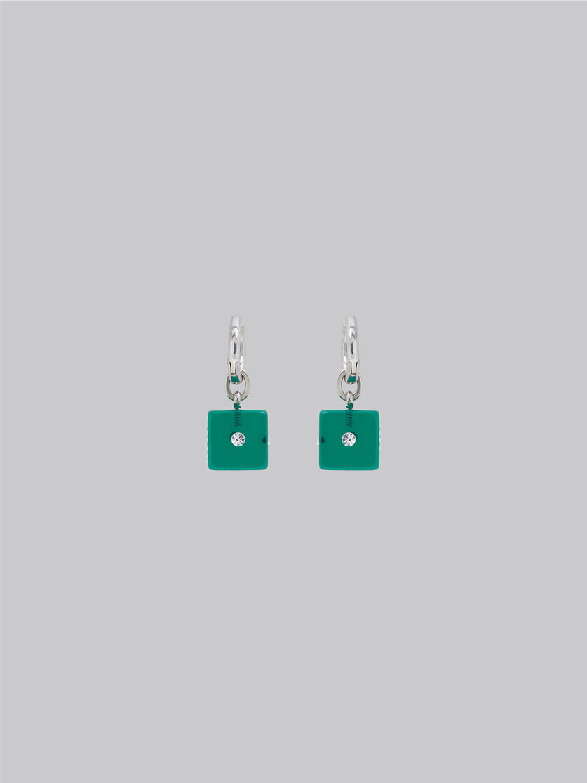 Resin dice charm earrings - Earrings - Image 3