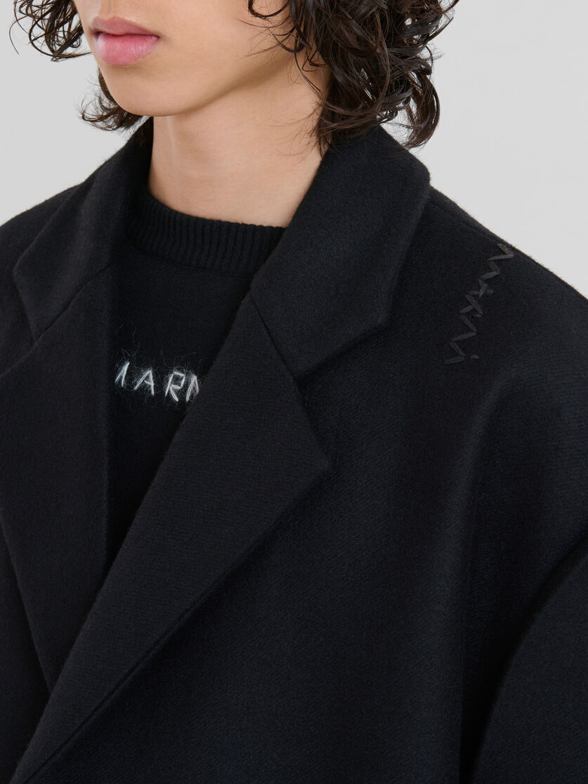 ブラック ウール製 オーバーサイズコート | Marni