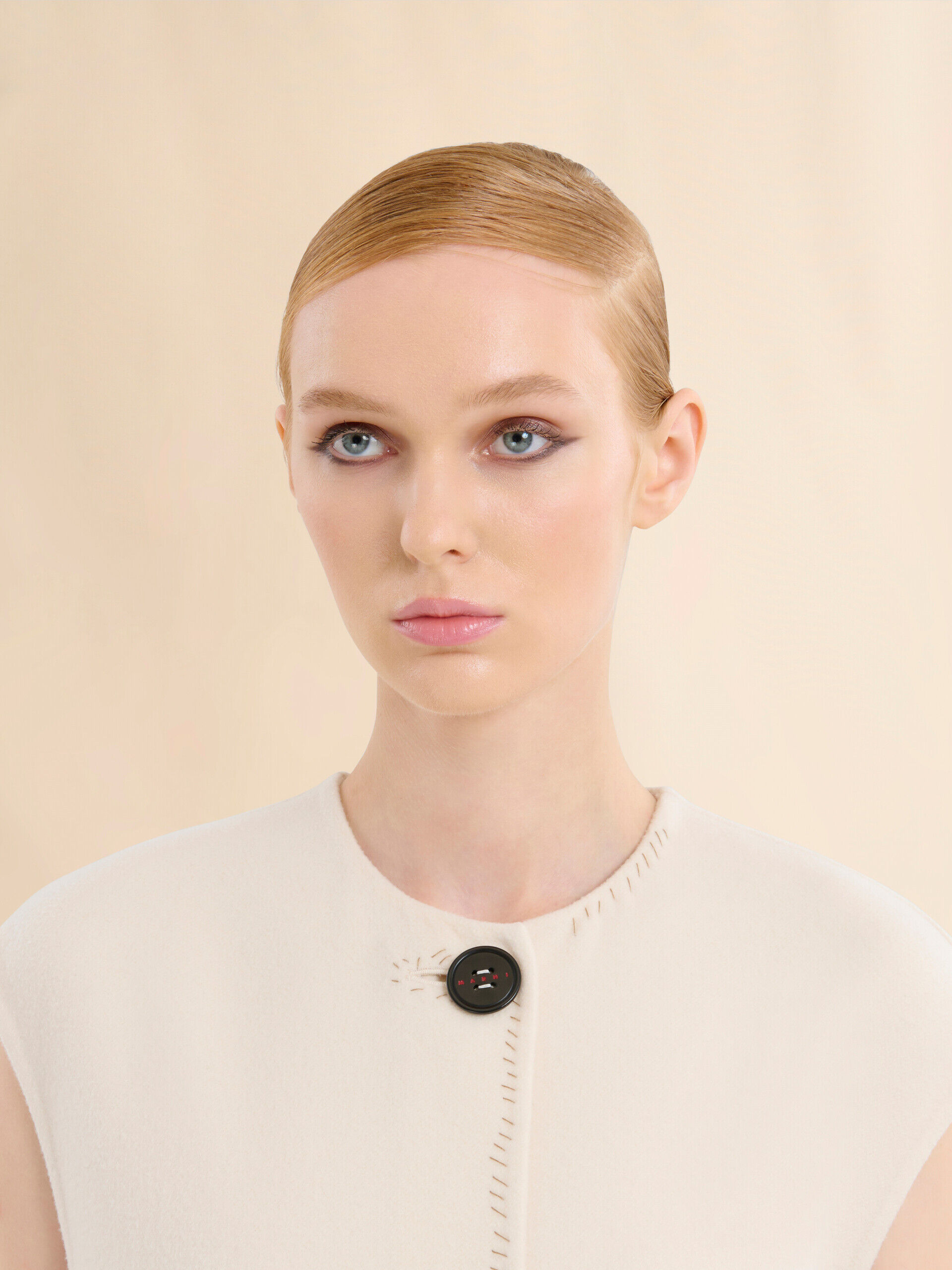 MARNIノースリーブジャケット ホワイト フェルト製 ノースリーブジャケット | Marni