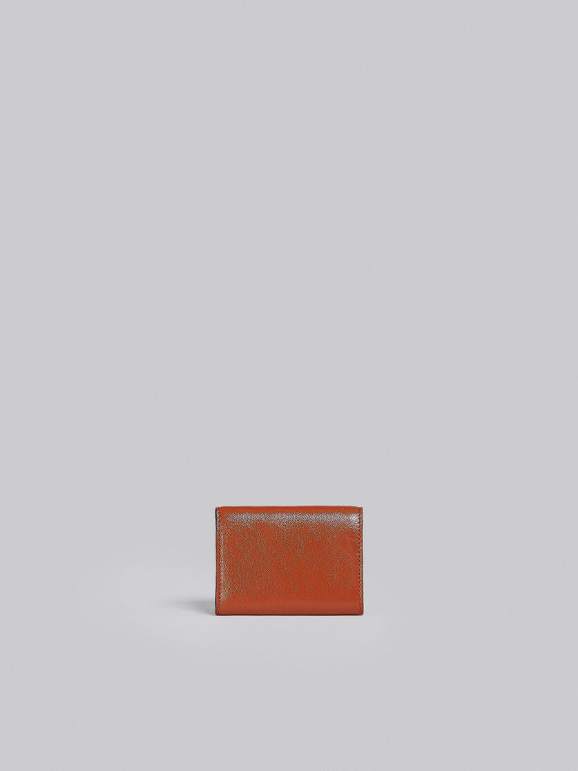 Portafoglio tri-fold in pelle grigia e nera - Portafogli - Image 3
