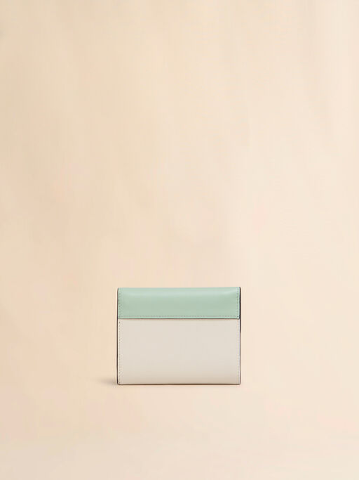 Verde cream and brown leather Trunkaroo trifold wallet - Wallets