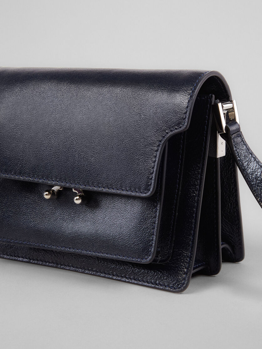 Trunk Soft Mini Bag in black leather - Shoulder Bags - Image 3
