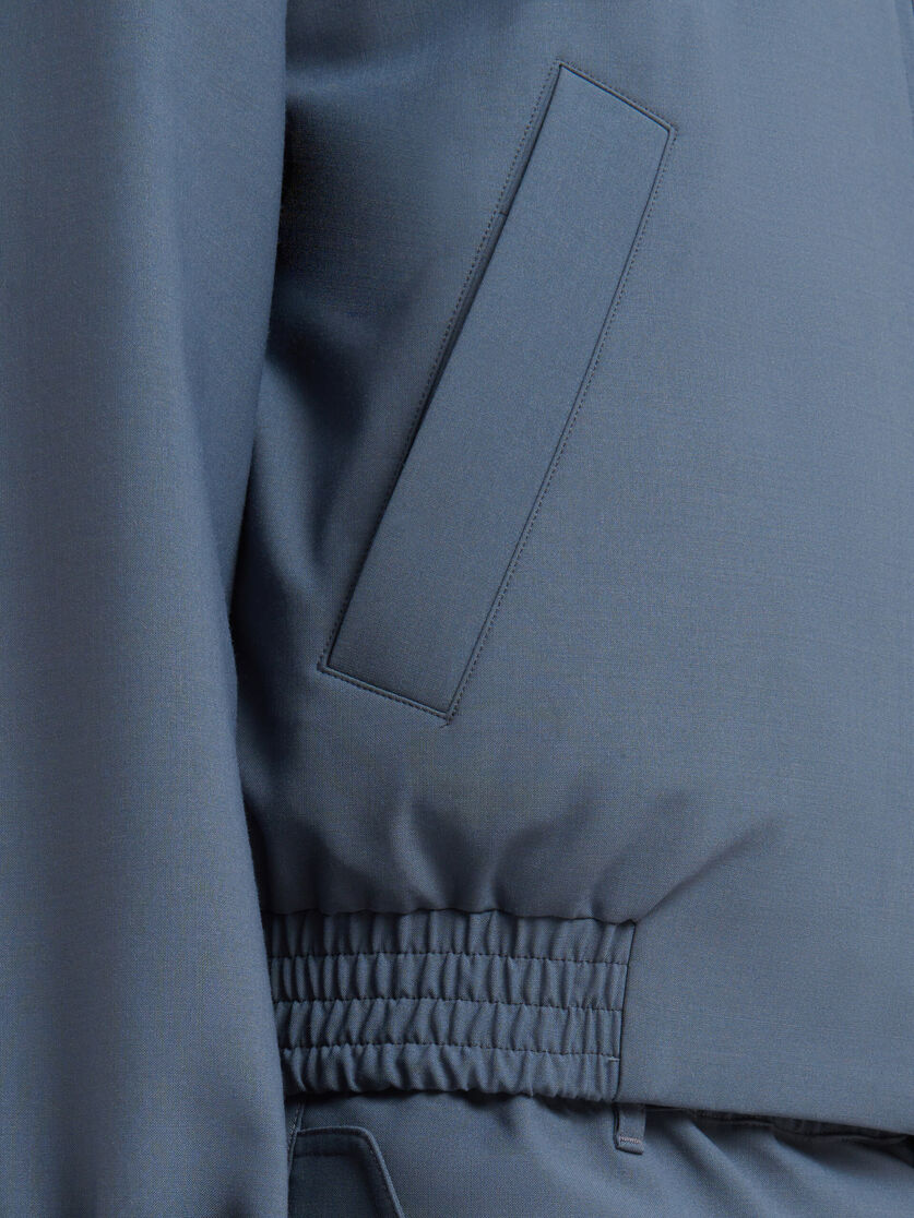Gray light wool jacket with collar - Jackets - Image 5