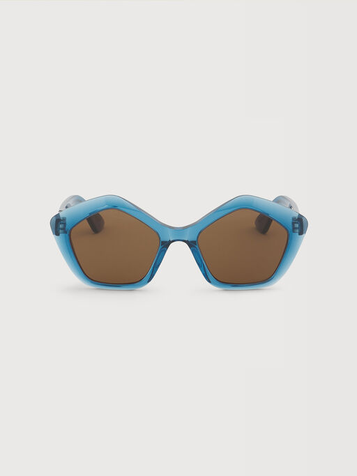 Translucent light blue Eluvi sunglasses - Optical