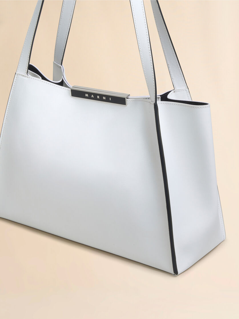ブラック レザー製 Cresta E/W スモールトートバッグ - ショッピングバッグ - Image 5