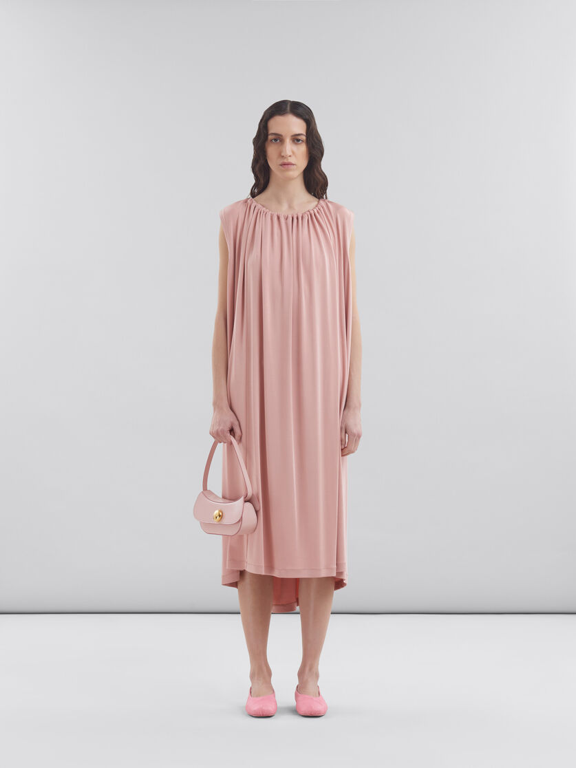 ピンク レザー製 Butterfly スモール ホーボーバッグ | Marni