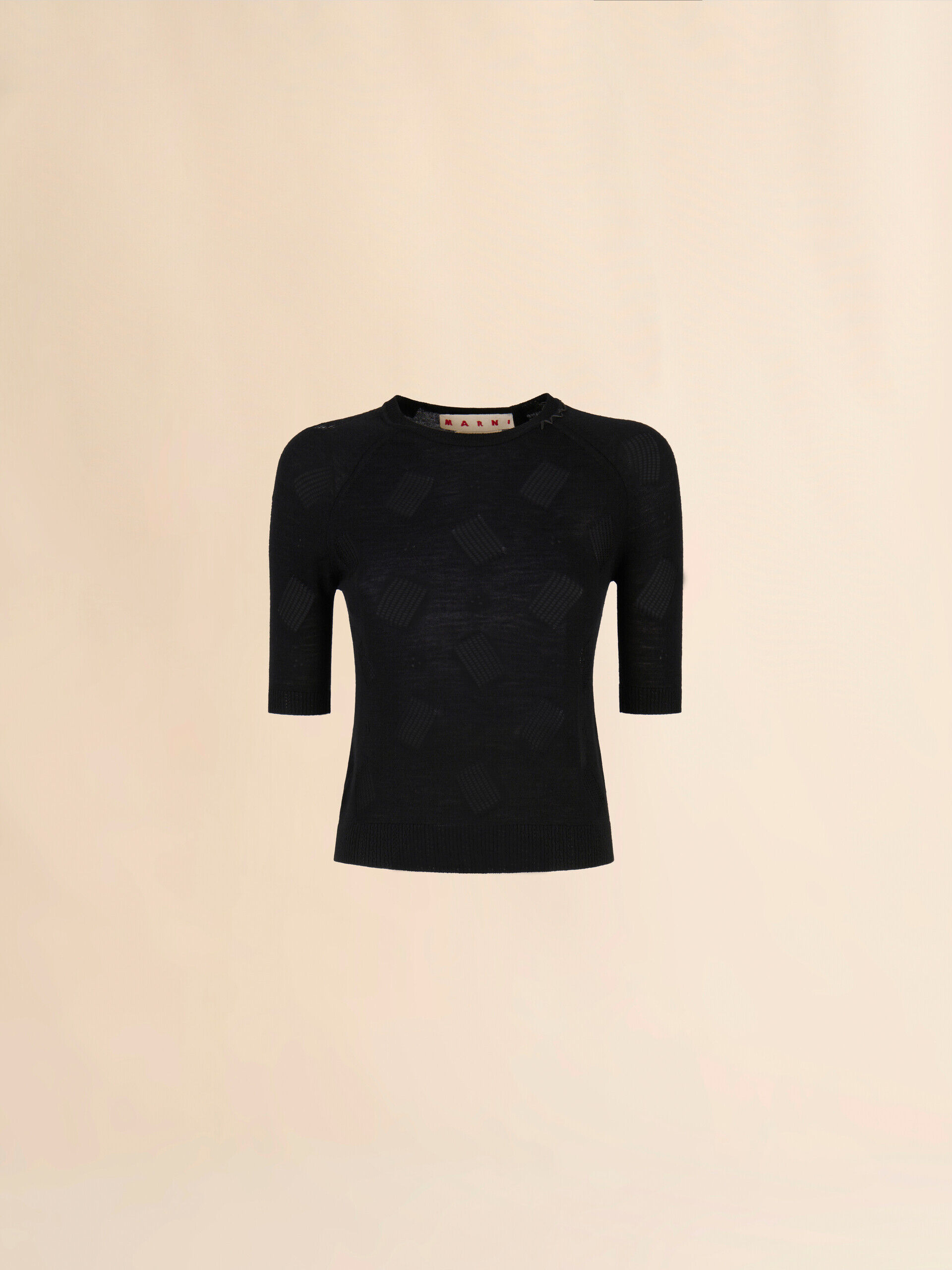 Tシャツ・カットソー MARNI Black Cotton Sweater 24114379_54193512_322.jpg