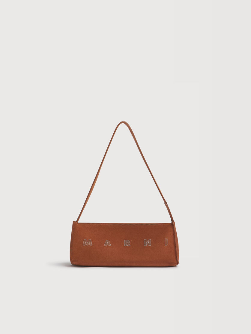 Brown suede Museo bag, Image 1