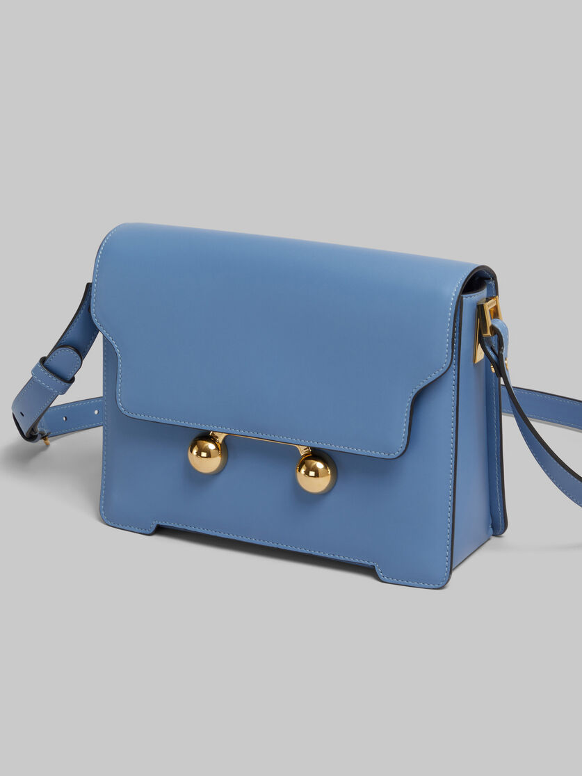 Blue leather Trunkaroo medium shoulder bag - Shoulder Bag - Image 5