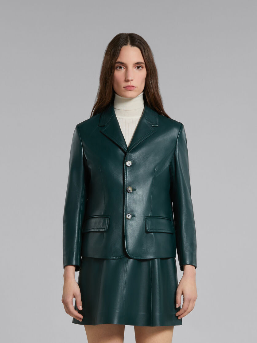 マルニ レザージャケット 傷付ける MARNI