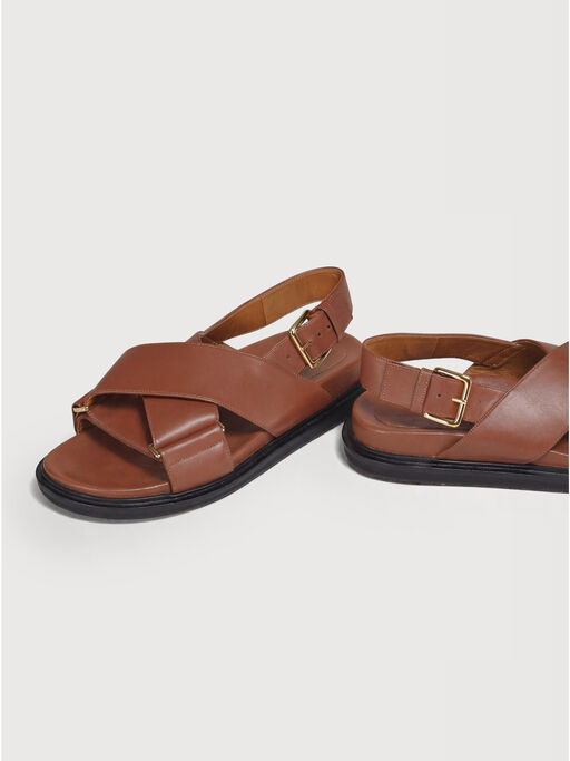 Brown leather Fussbett - Sandals