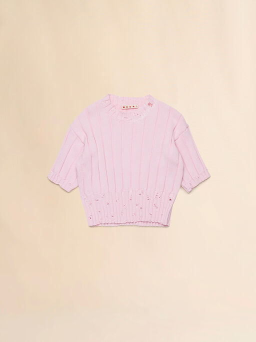 Pink ribbed top - Knitwear