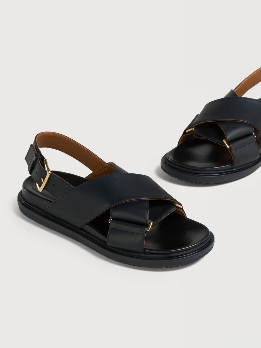 Fussbett en cuir noir, Image 5
