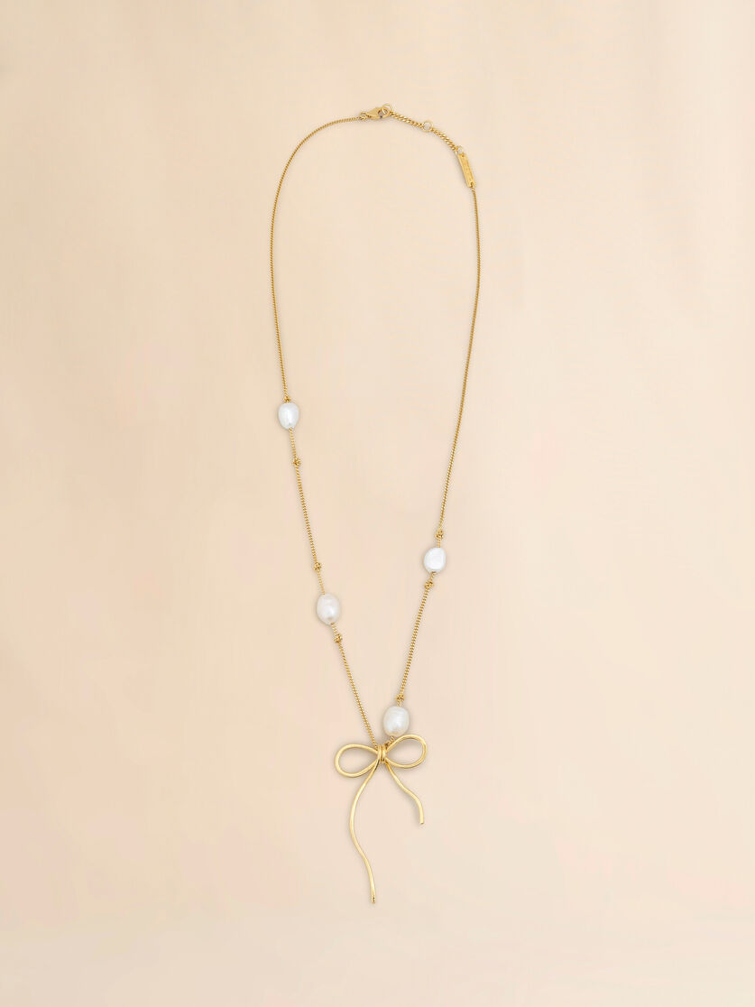Golden Bow necklace - Necklaces - Image 1