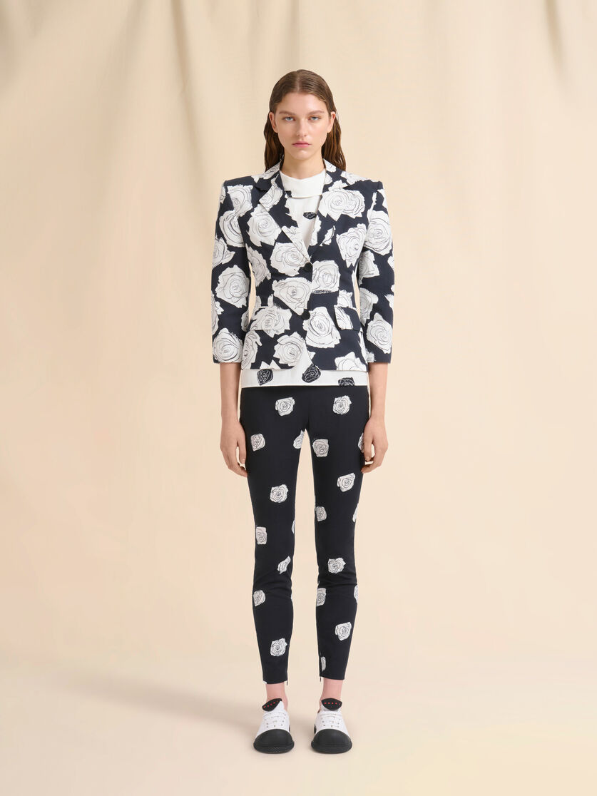 Babyjacke aus schwarzer Popeline mit Aurora-Print - Jacken - Image 2