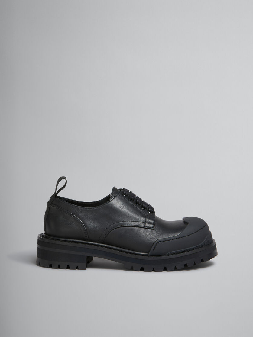 Black leather Dada Army derby shoe | Marni
