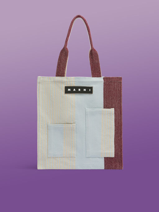 レッド MARNI MARKET POCKET BAG - ショッピングバッグ