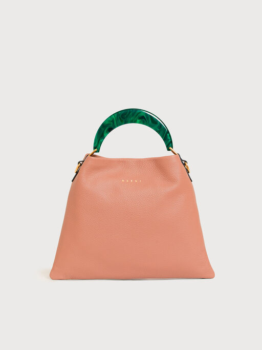 ブラウン レザー Venice スモールバッグ - ショルダーバッグ