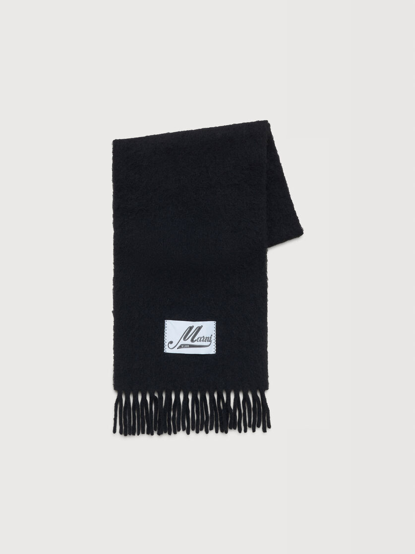 Black alpaca scarf, Image 1