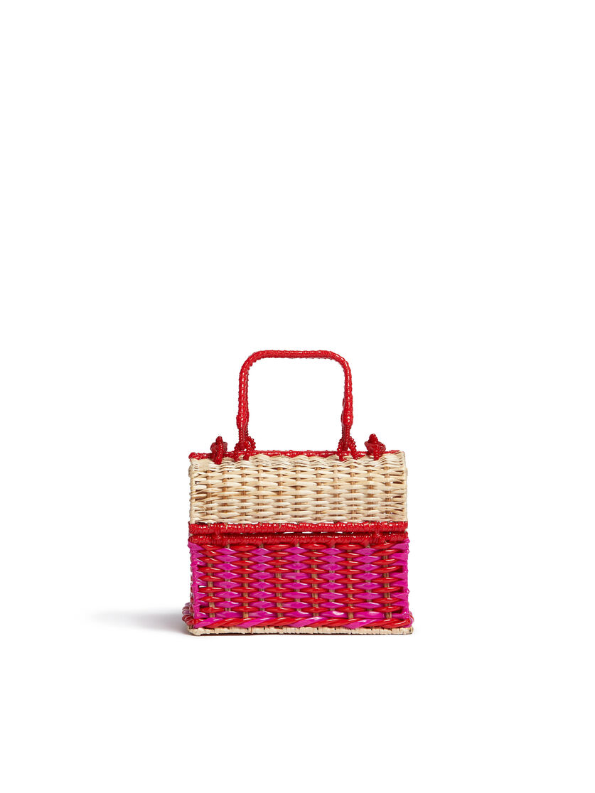 イエロー&ウィッカー MARNI MARKET LIFESTYLE BASKET - ショッピングバッグ - Image 3