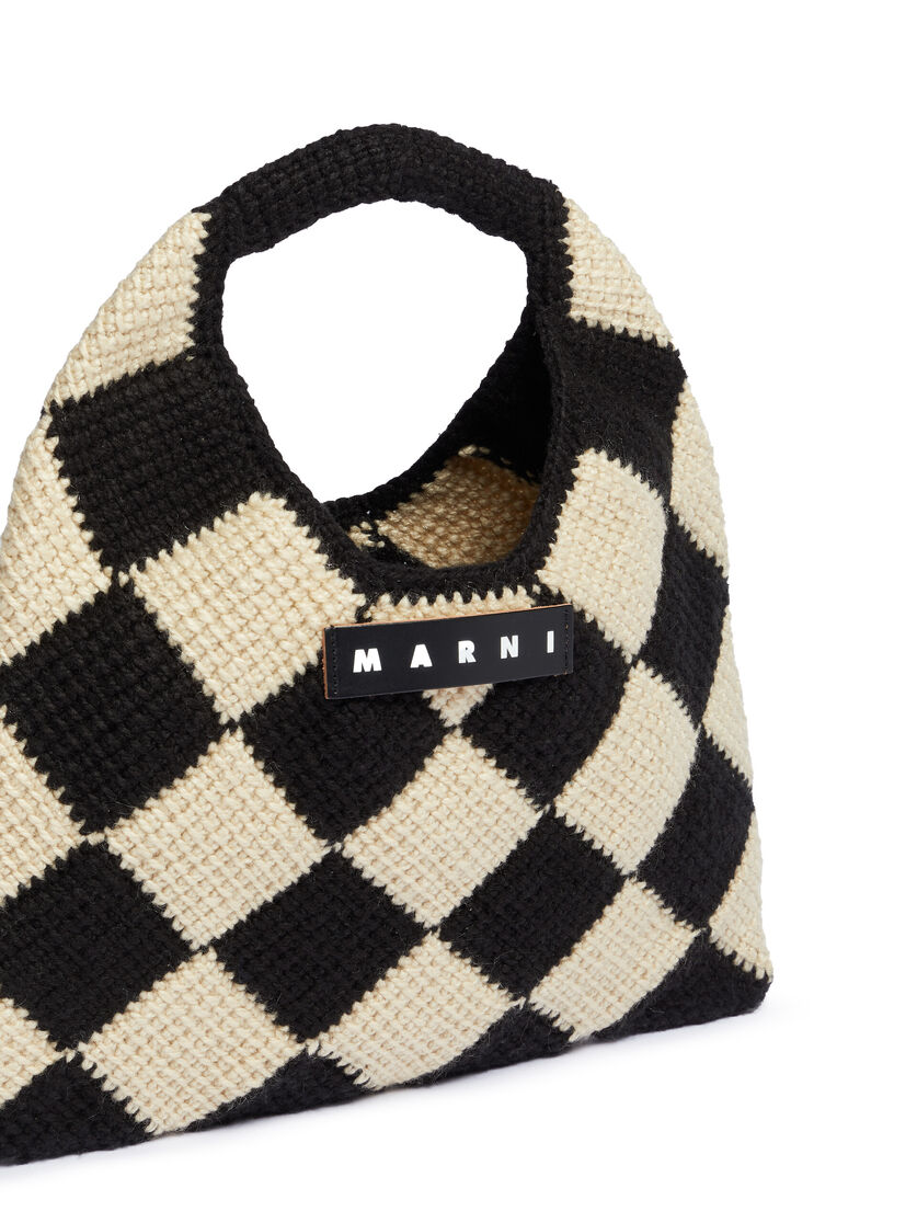 ブルー&ブラウン MARNI MARKET DIAMOND テックウールバッグ ミディアム - ハンドバッグ - Image 4