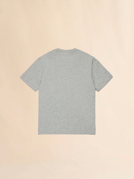 Gray cotton T-shirt with T-rex print - T-shirts