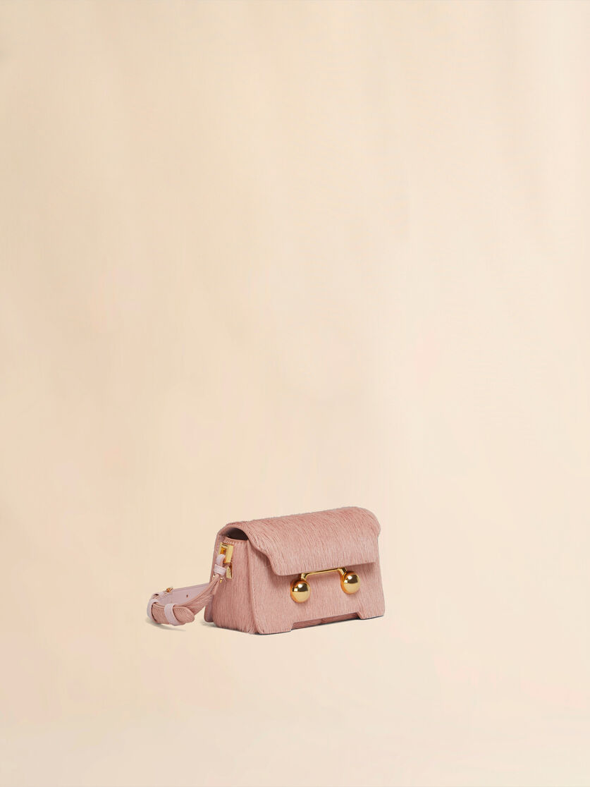 Light pink long hair calfskin Trunkaroo Mini shoulder Bag - Shoulder Bags - Image 5