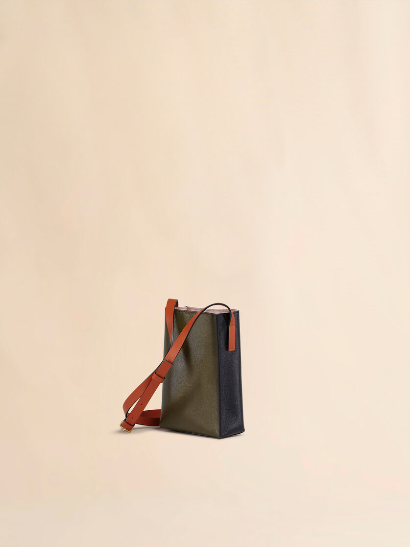 Museo Soft Nano Bag in black and grey leather - Shoulder Bags - Image 2