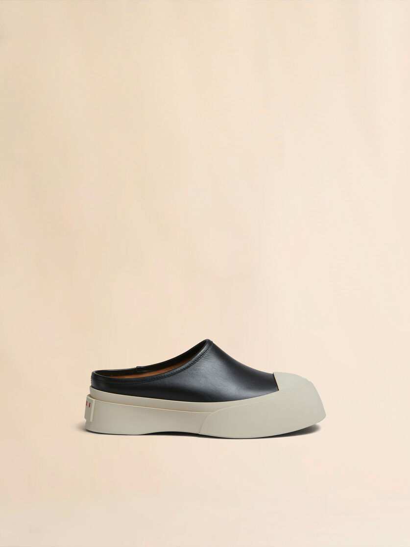 Grey leather Pablo sabot - Sneakers - Image 1
