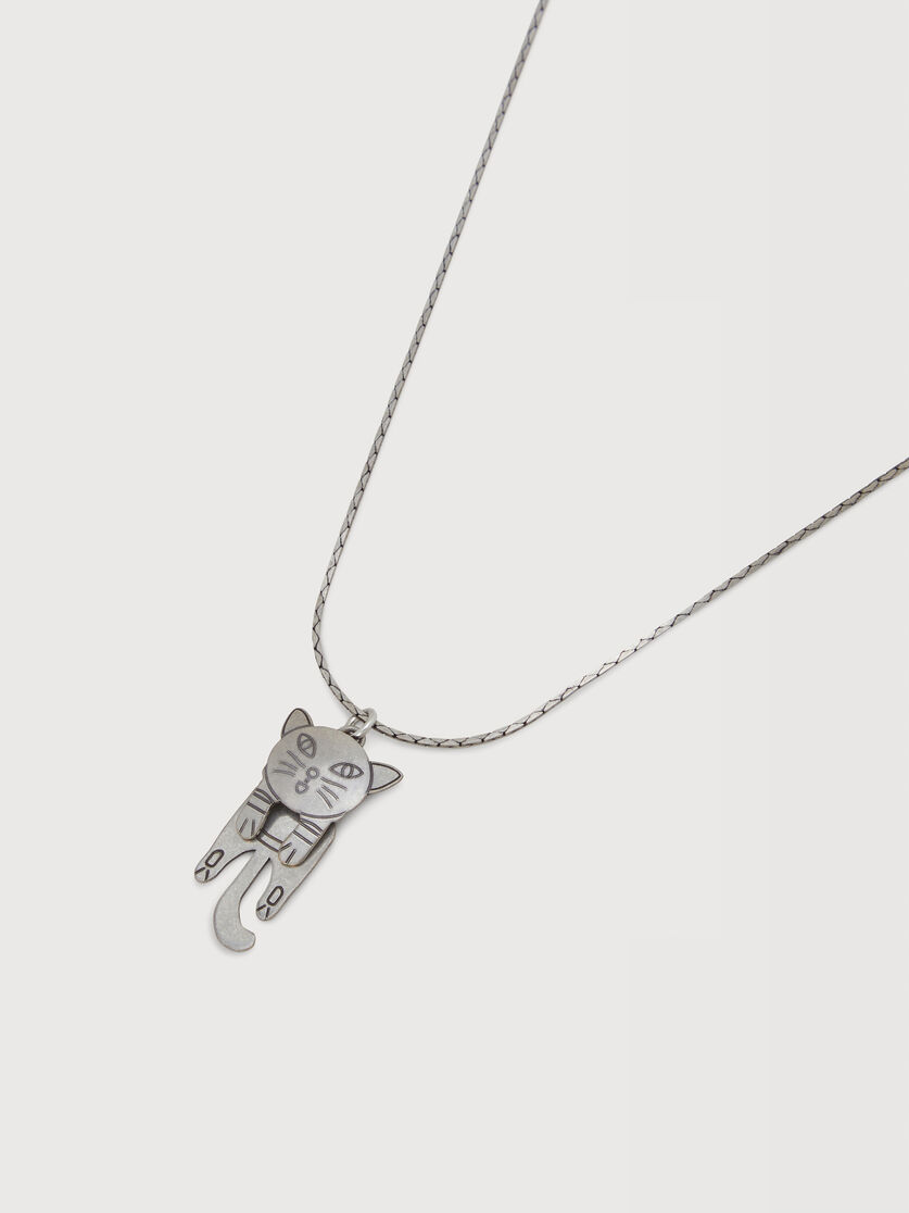 Cat-shaped pendant chain necklace, Image 2