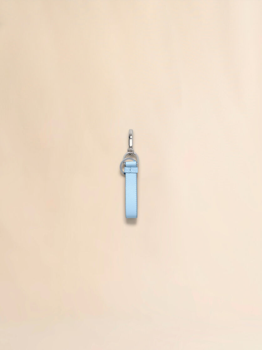 Blue leather keyring with Marni Mending - Key Rings - Image 2